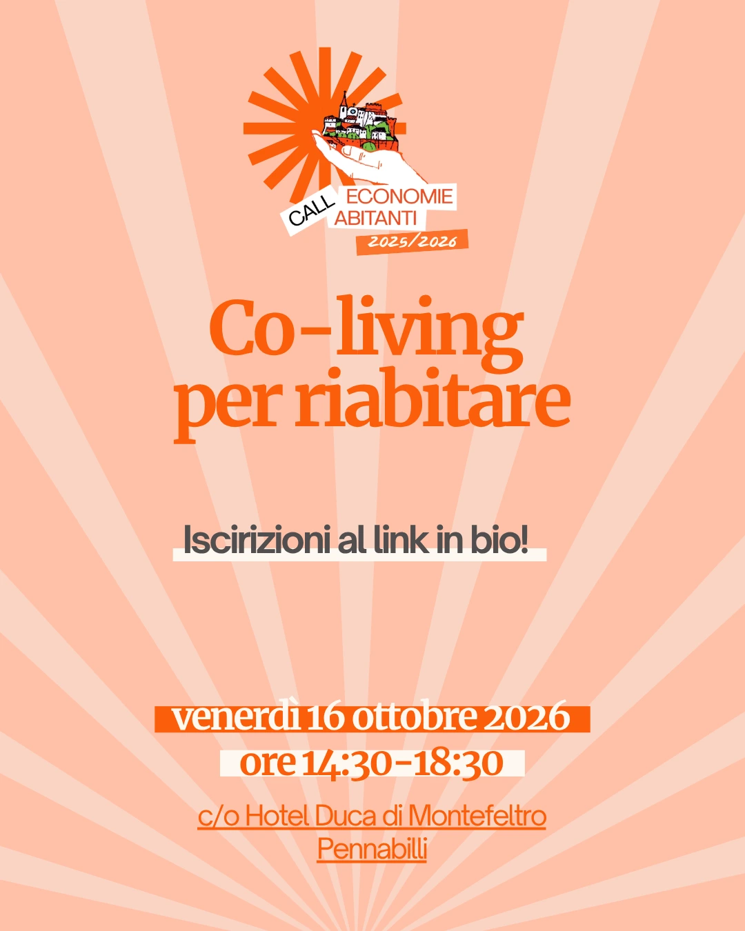 Co-living per ri-abitare, iscrizioni al convegno